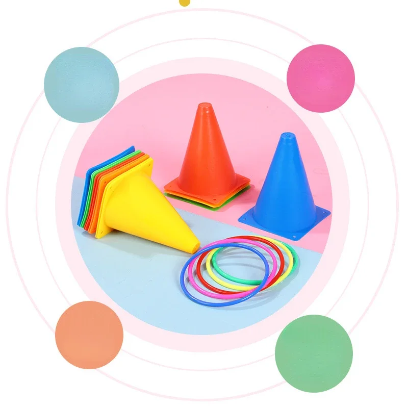 Kinder Werfen Kreis Spiel Kunststoff Werfen Ringe Konische Eimer Pädagogische Intelligenz Entwicklung Eltern-kind-Interaktives Spielzeug