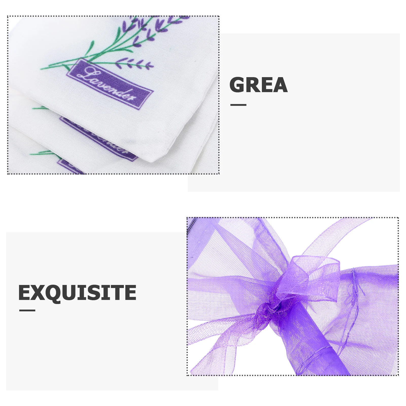 25 Pcs Lavender Bags for Moths Packaging Drawstring Mint Clear Wrapping Vanilla Perfume