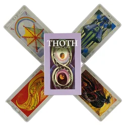 Thoth cartas de Tarot A 78 Deck Oracle Edición de adivinación en inglés Borad, juegos de juego