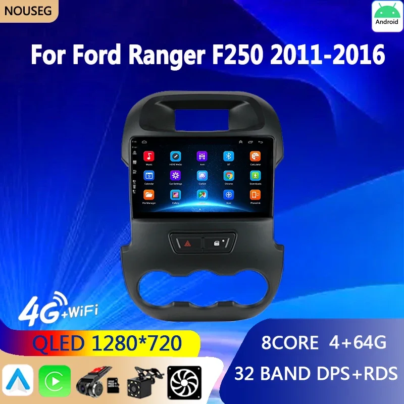 

Android 10 For Ford RANGER F250 2011-2016 GPS Navigation Stereo Android Auto Multimedia Player Receiver 2 Din Head Unit