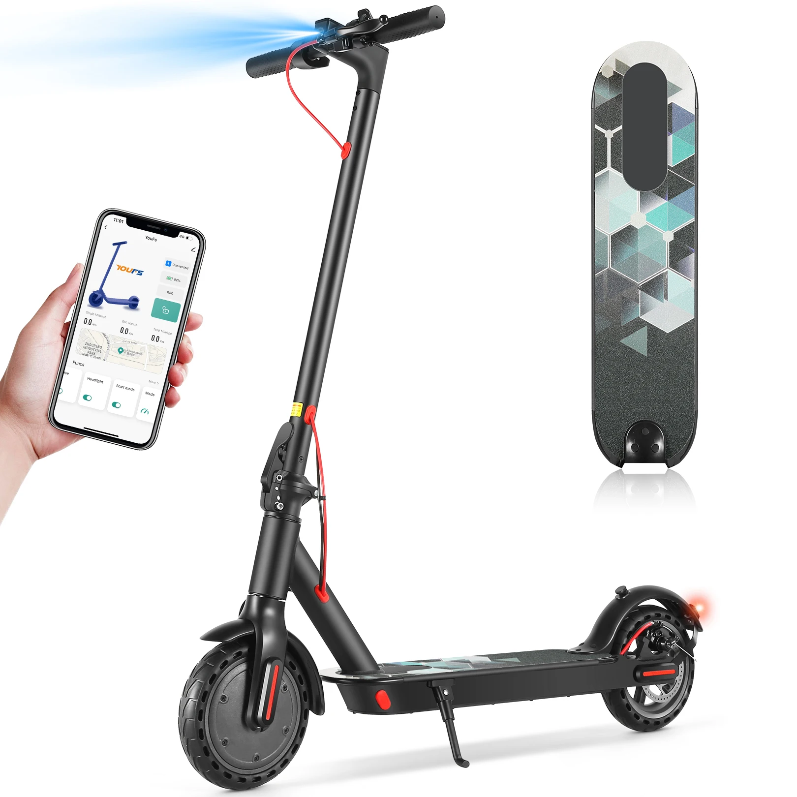 Caroma Electric Scooter, Peak 630W Motor, Up to 20 Mph, 8.5