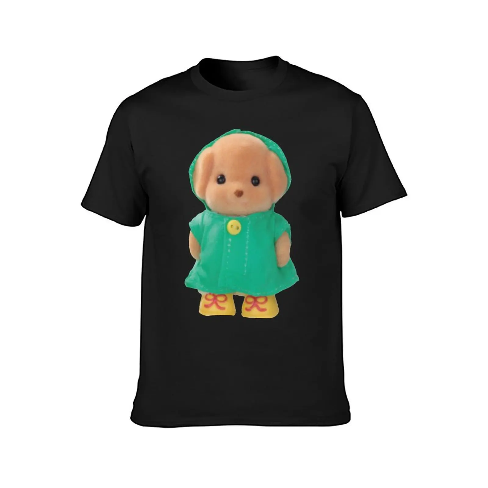 puppy in raincoat calico critter T-Shirt sublime shirts graphic tees hippie clothes summer tops Men's t shirts