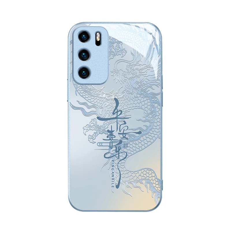 Chinese style Huawei phone case limited edition for Huawei p60 phone case Dragon Year mate60pro Antique nova11 China Dragon P20