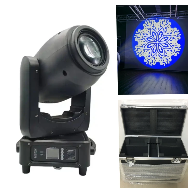 

2pcs with roadcase moving head led beam spot wash 300 watts dmx led spot 300w moving head christmas stage event lights