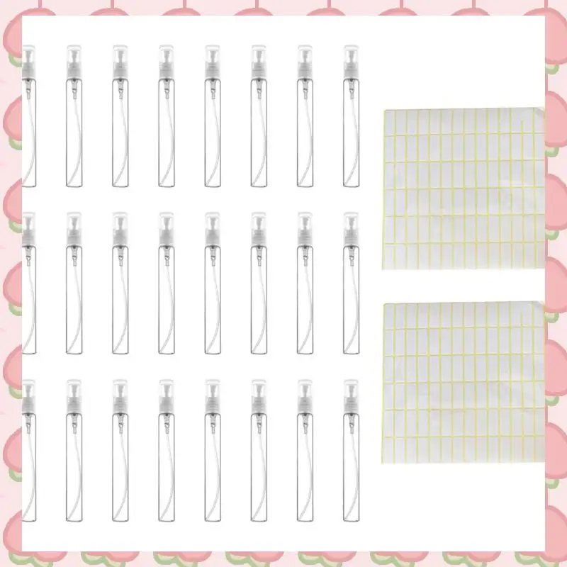

N18R 100Pcs 10ML Spray Bottle Small Cosmetic Packing Atomizer Perfume Bottles Atomizing Spray Liquid Container For Travel