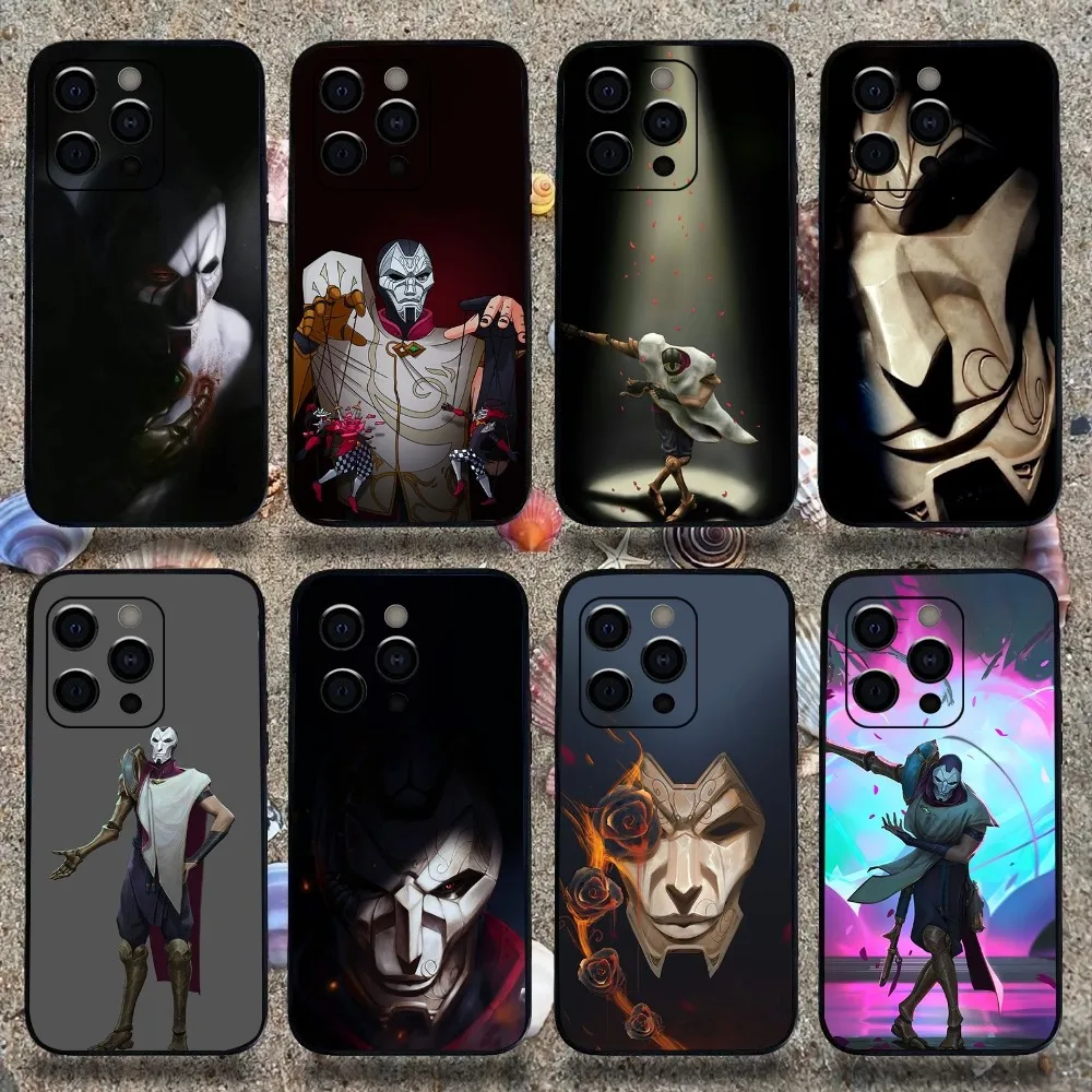 L-LOL K-Khada Jhin Virtuoso Phone Case For Apple iPhone 15,14,13,12,11,Pro,X,XS,Max,XR,Plus,Mini Soft Black Cover