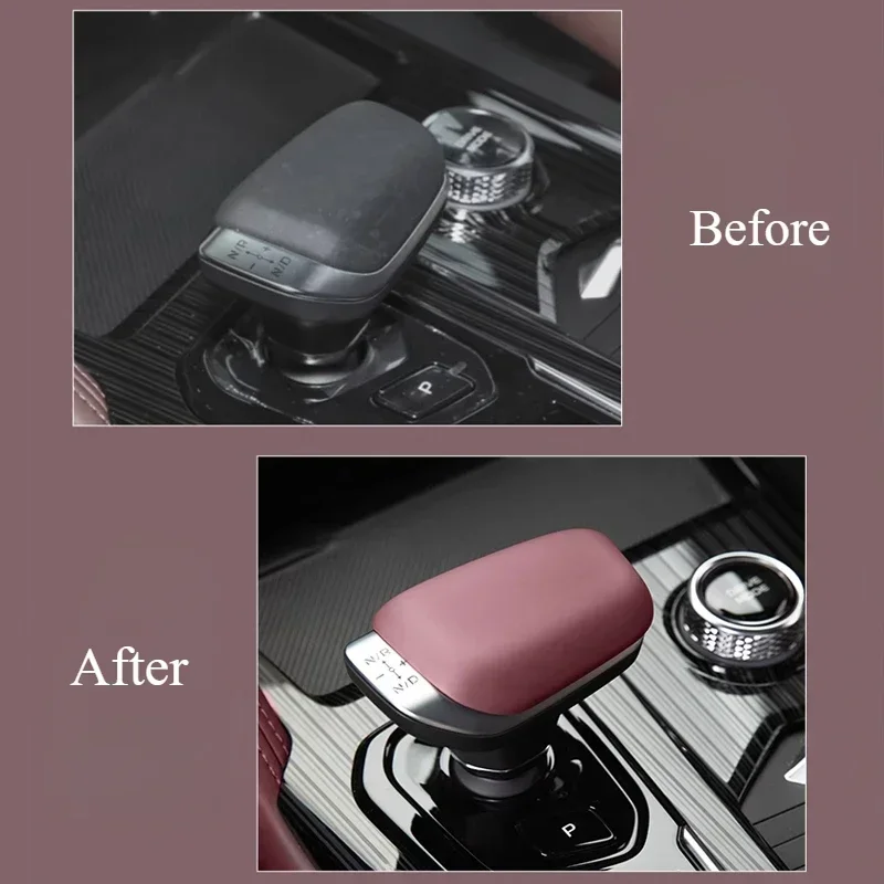 For GEELY Monjaro KX11 Xingyue L 2023 Car Gear Knob Protective Cover Anti-Scratch Protection Modification Interior Accessories