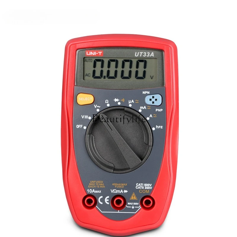 

*Portable Multimeter UT33A Digital Display Digital Electrician Multimeter Pocket Digital
