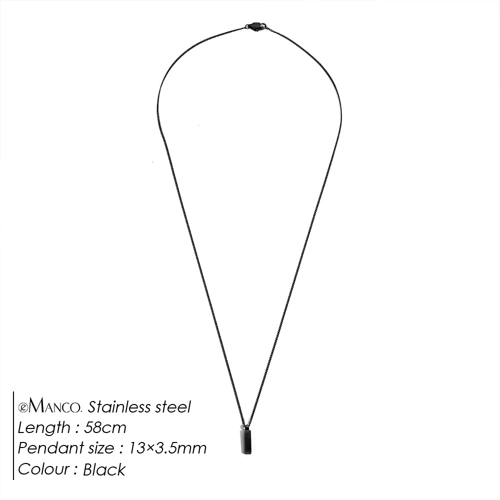 Men's Minimalist Pendant Necklace, Personalized Gift