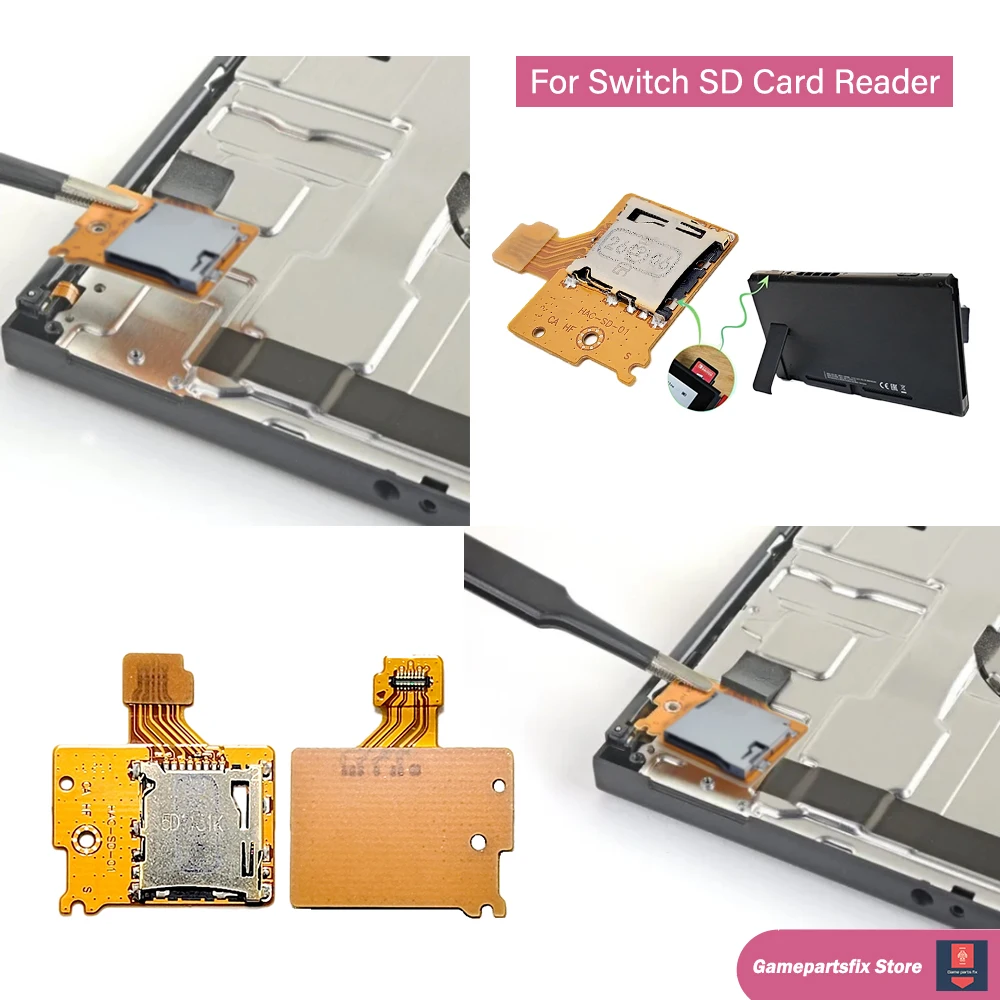 1/2/5 Sets SD Card Reader for Nintendo Switch