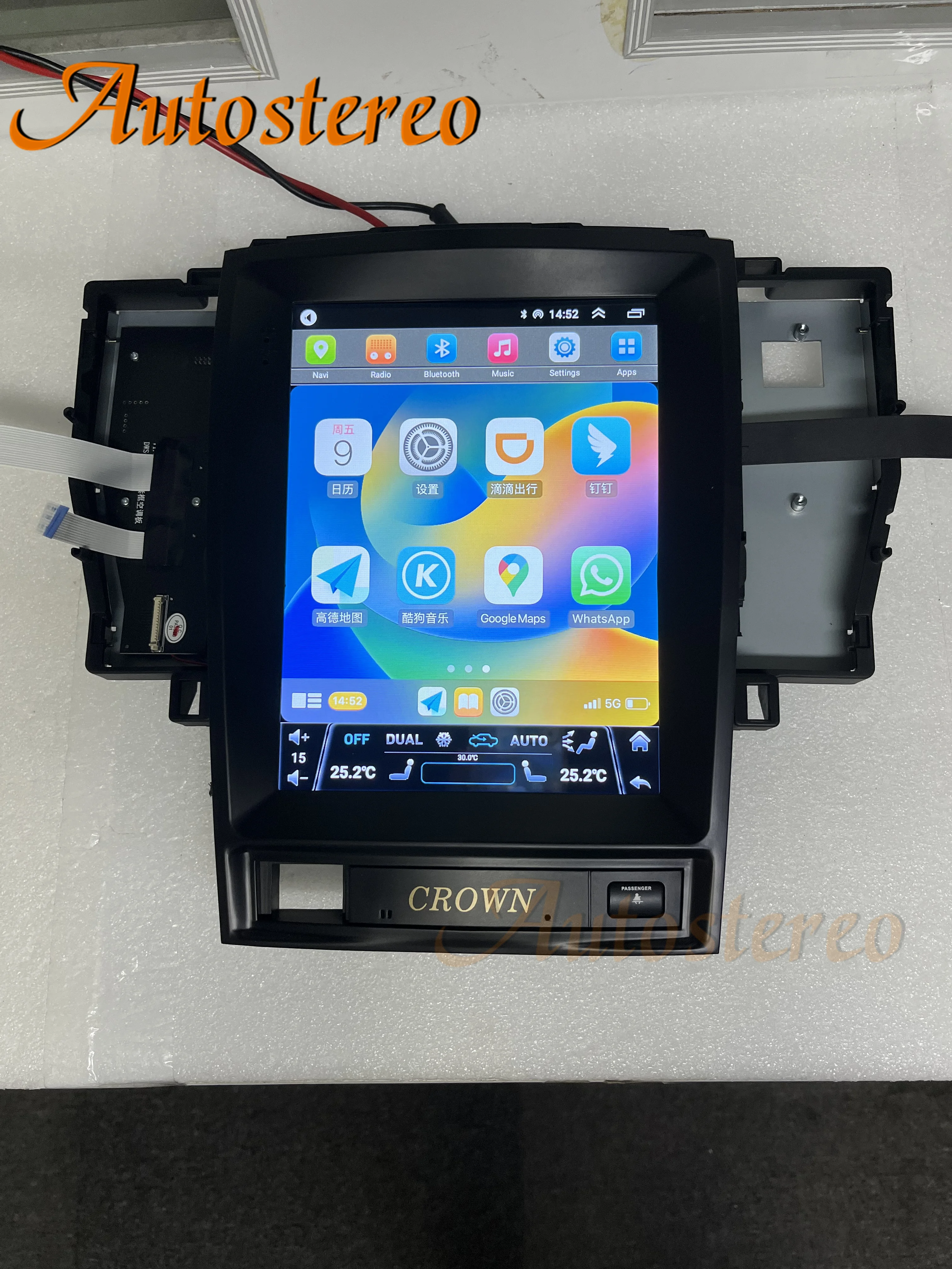 

128GB Tesla Radio Android 12 Car GPS Navigation Head Unit For TOYOTA CROWN 12th 2005-2008 Stereo Multimedia Player Auto Carplay