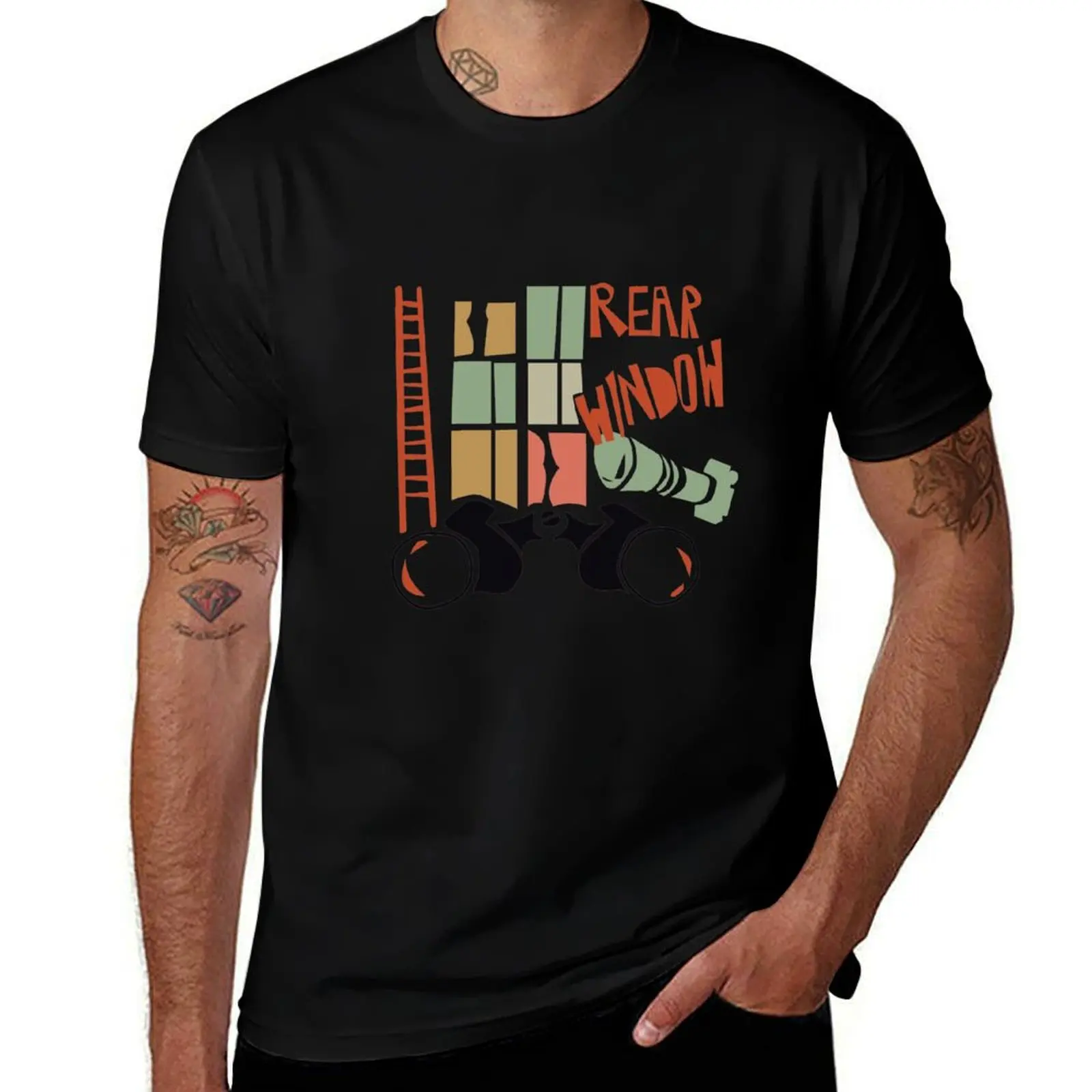 

Alfred Hitchcock's Rear Window T-Shirt t shirt for man 100 percent cotton t shirt men 100% cotton luxury brand T-shirt