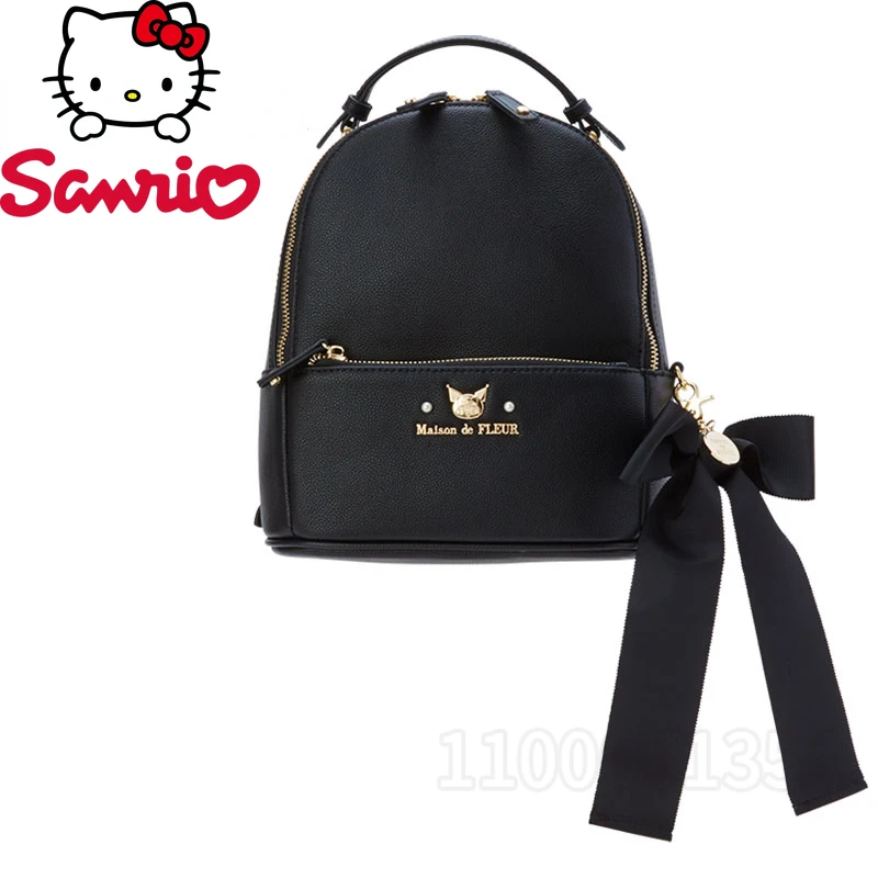 

Sanrio Kuromi's New Women's Backpack Luxury Brand Original Cartoon Cute Mini Backpack High Quality Fashion Girls' School Bag