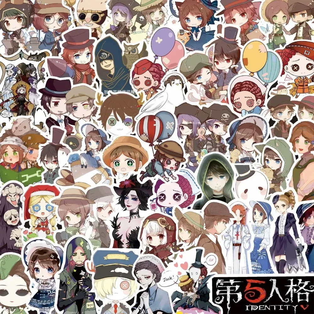 75/60Pcs IdentityV Stickers Japan Korean Cartoon Stickers Handbooks Materials Diary Albums Phone Cases DIY Norton Campbell Decal