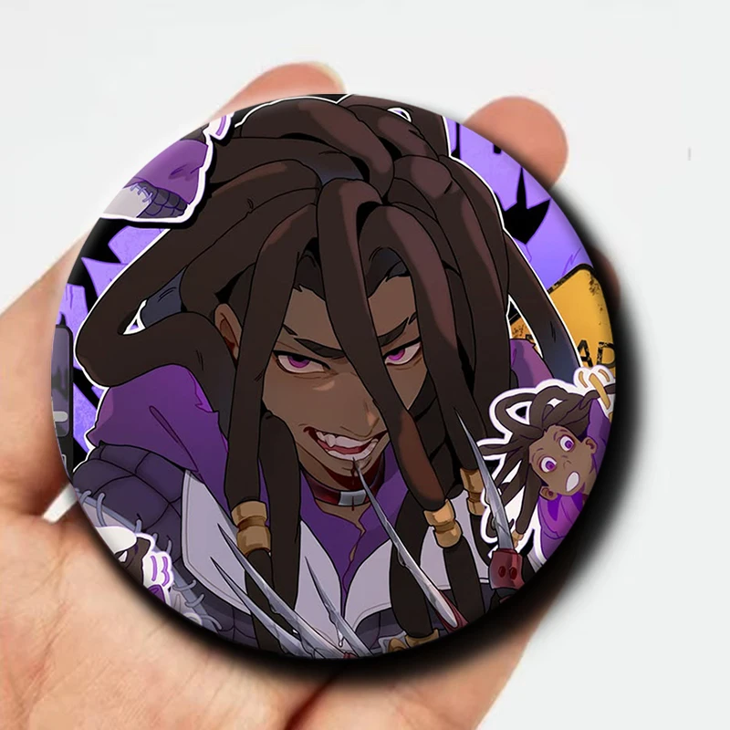 58mm Cartoon Character Jabber Button Pin Badge Jabber Anime Brooch Creative Badge for Backpack