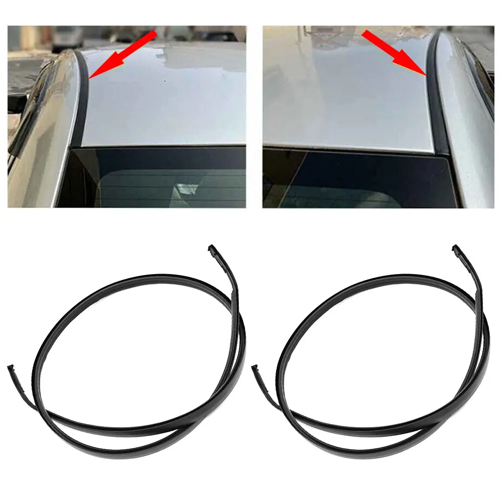2PC Für Toyota Für Yaris Fließheck 2007 2008 2009 2010 2011 Links + Rechts Dach Drip Moulding Trim Finish streifen Dichtung Auto Zubehör – Detail 5