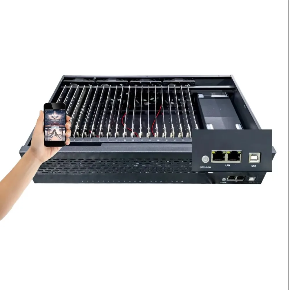 S8 smart phone chassis Click on the mobile phone farm box dock