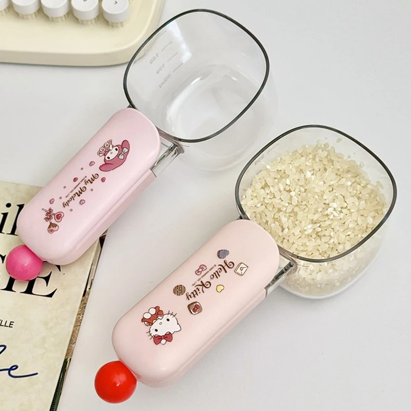 Мерные ложки Sanrio Hello Kitty с мерной шкалой: милые порционные ложки разных размеров для кухни, выпечки и приготовления пищи
