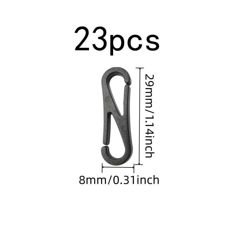 23 pcs Double Head Connectors, Double Head Connection and Strong Secure Hold, ideal for Mask Strap Replacement