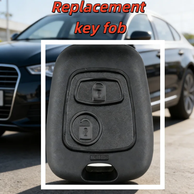 For Peugeot & Citroen 2 Button 206 C1 Remote Key Fob Case replacement shell