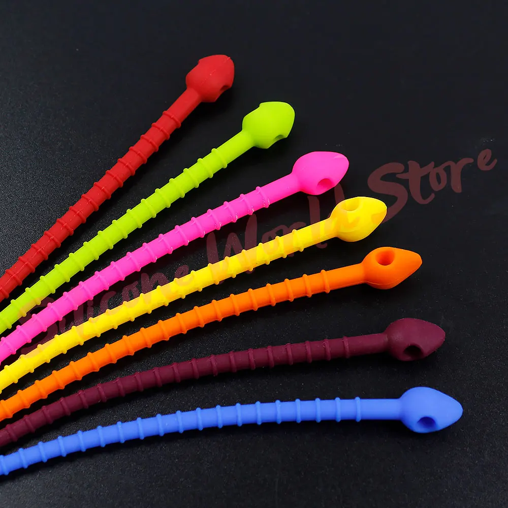 Silicone World Silicone Zip Ties Food Sealing Ties Silicone Cable Strap Wire Organizer Data Cable Clip Cable Tie Cord Winder