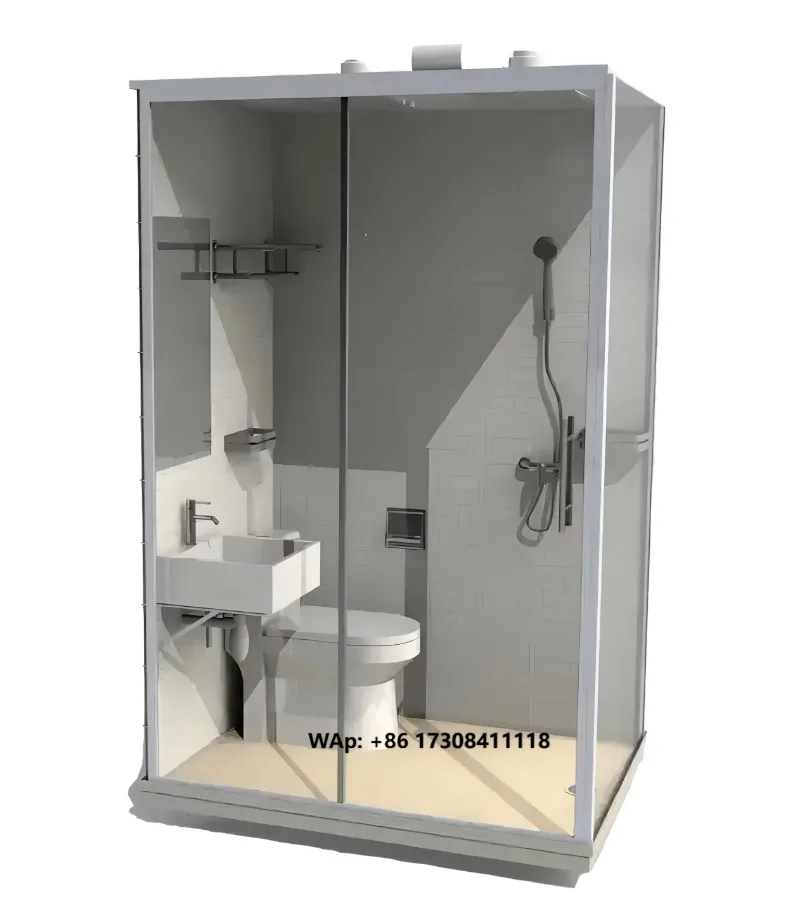 Fully-Equipped Sanitary Shower Room Prefabricated Shower Room Modular Bathroom One-Stop Prefab Bathroom Pods for Hotel