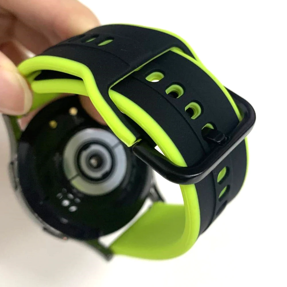 20 مللي متر 22 مللي متر سوار رياضي للغارمين Forerunner 165 265 570 حزام ل Garmin Venu Sq 2 3 Vivoactive 6 5 4 استبدال العصابات السيليكون