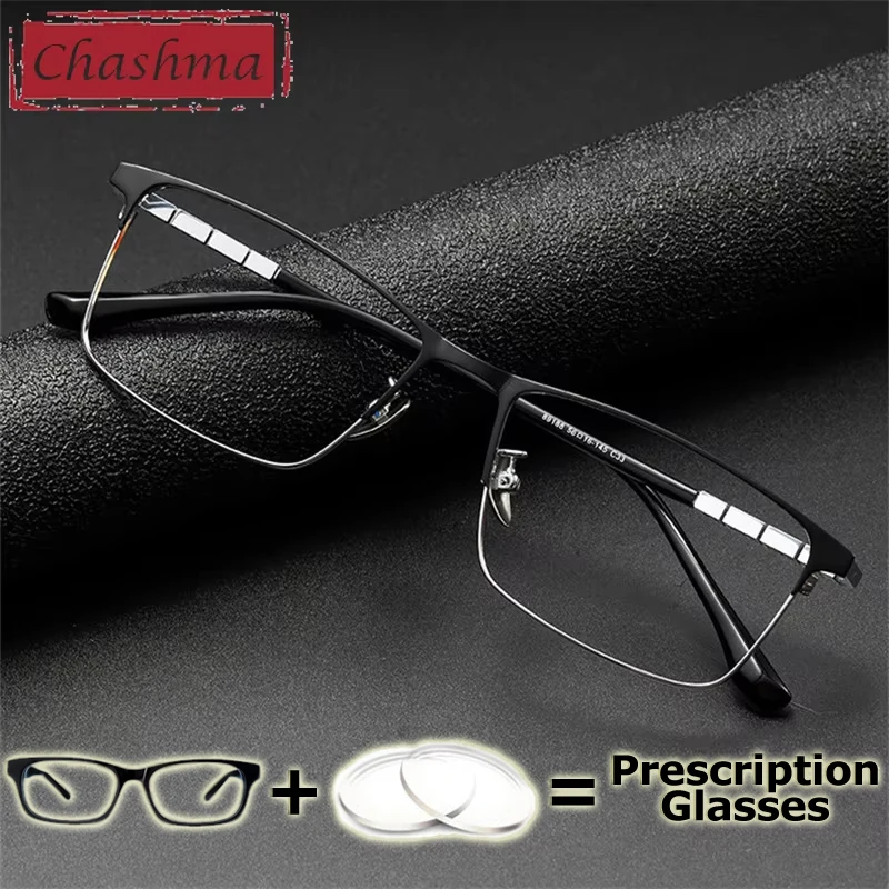 

Men Glasses Prescription Lenses Myopia Rectangle Optical Recipe Reading Glasses Anti Reflex Male Eyeglasses