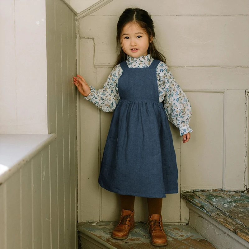 pinafore dress linen Italian Pure Linen Printed Pinafore Dress – Boutique Mode Italienne