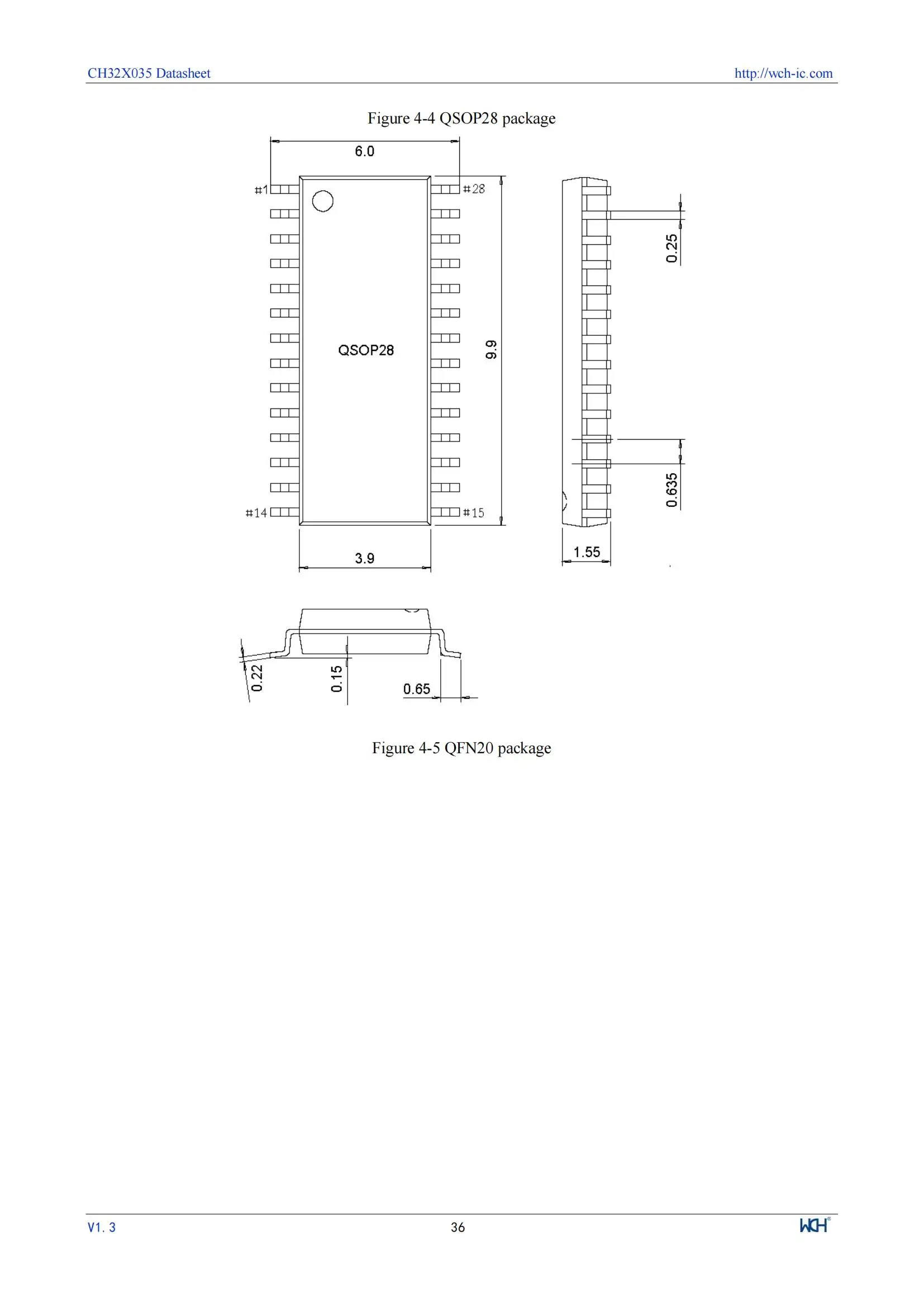 10 Teile/los WCH CH32X033 32X033 CH32X033F8P6 Industrie Grade 32-bit USB + USB PD MCU – Detail 38