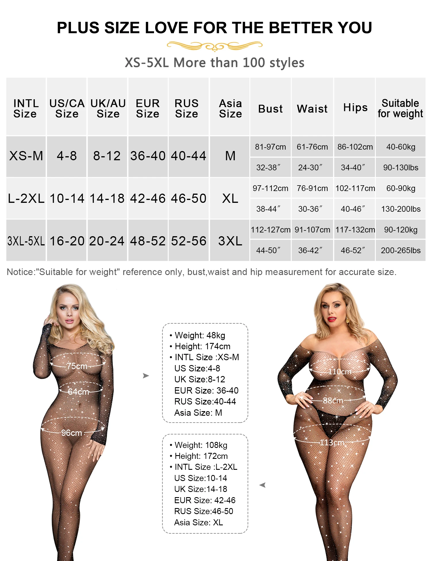 Comeondear Fishnet Bodystocking 5XL Plus Size Lenceria Sensual Mujer Lingerie Sexy Long Sleeve Mesh Bodystocking with Rhinestone