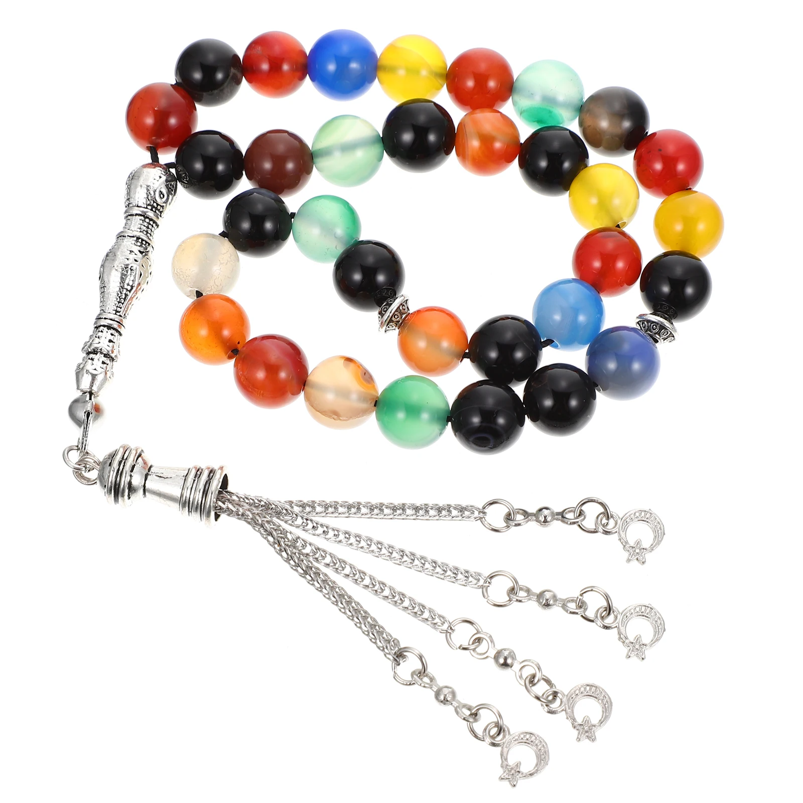 

Islamic Rosary Beads Prayer Natural Agate Middle East Muslim Holding Gift Wedding Favor Premium Quality Jewelry Beads