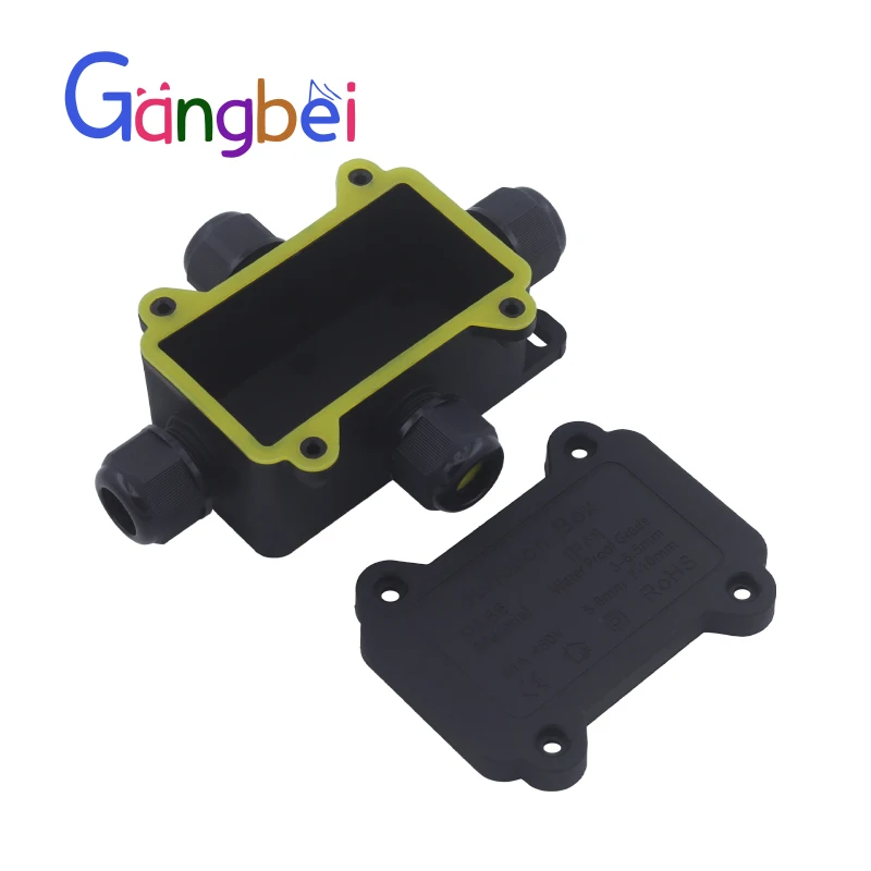 صندوق توصيل مقاوم للماء في الهواء الطلق مع صندوق إغلاق الأسلاك الطرفية، صندوق زر الطاقة للمراقبة المقاومة للمطر IP68، صندوق التوزيع