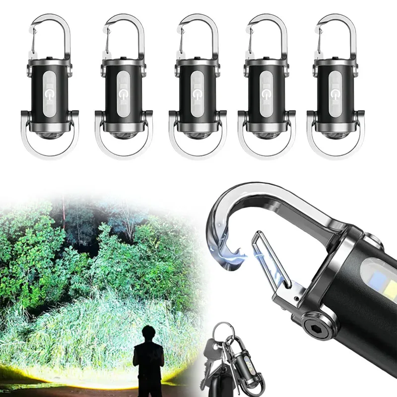 

Светодиодный брелок-фонарик, многофункциональный рабочий светильник, брелок для ключей, практичный инспекционный светильник, брелок для активного отдыха