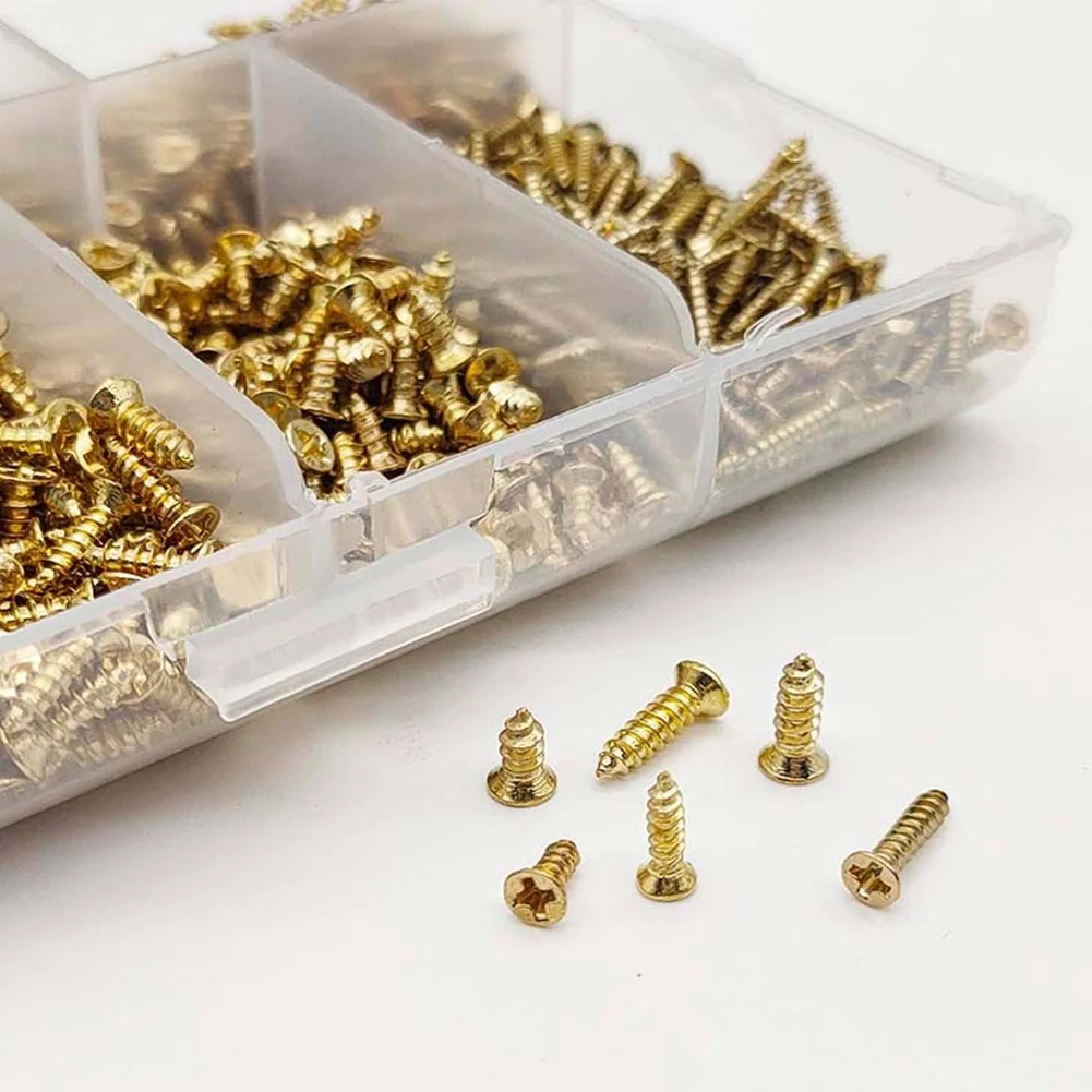 Self Tapping Screws For Phillips Type 1200pcs Carbon Steel Countersunk M2 M2.5 for Mini Electronic Casings Wooden Models