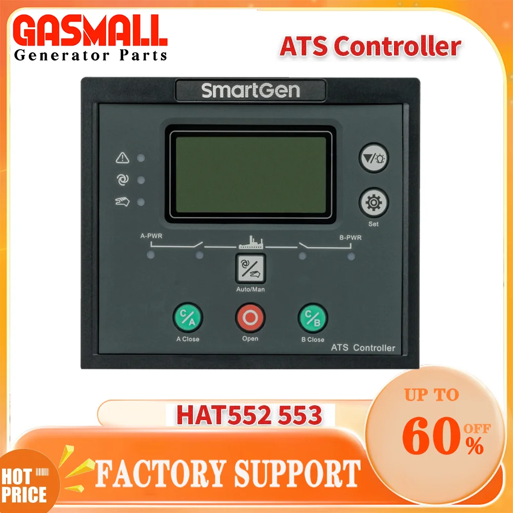 Original HAT552 553 dual power ATS controller 2 way 3 phase SmartGen