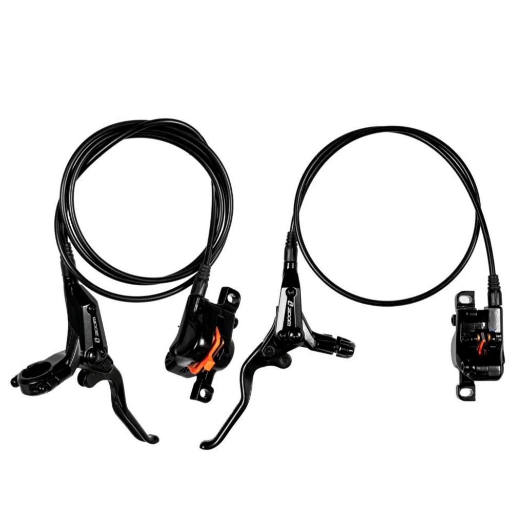 

Zoom HB771 Bike Hydraulic Disc Brake Set Front 800mm Rear 1400mm Hose, Double Piston Disc Brakes for Mountain Bike MTB