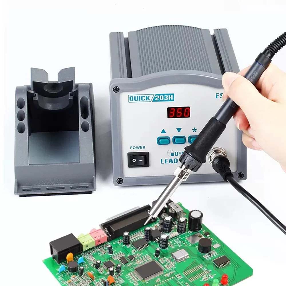 QUICK 203H Electric Welding Machine Digital Display Lead-Free Intelligent High Frequency Constant Temperature Soldering Station