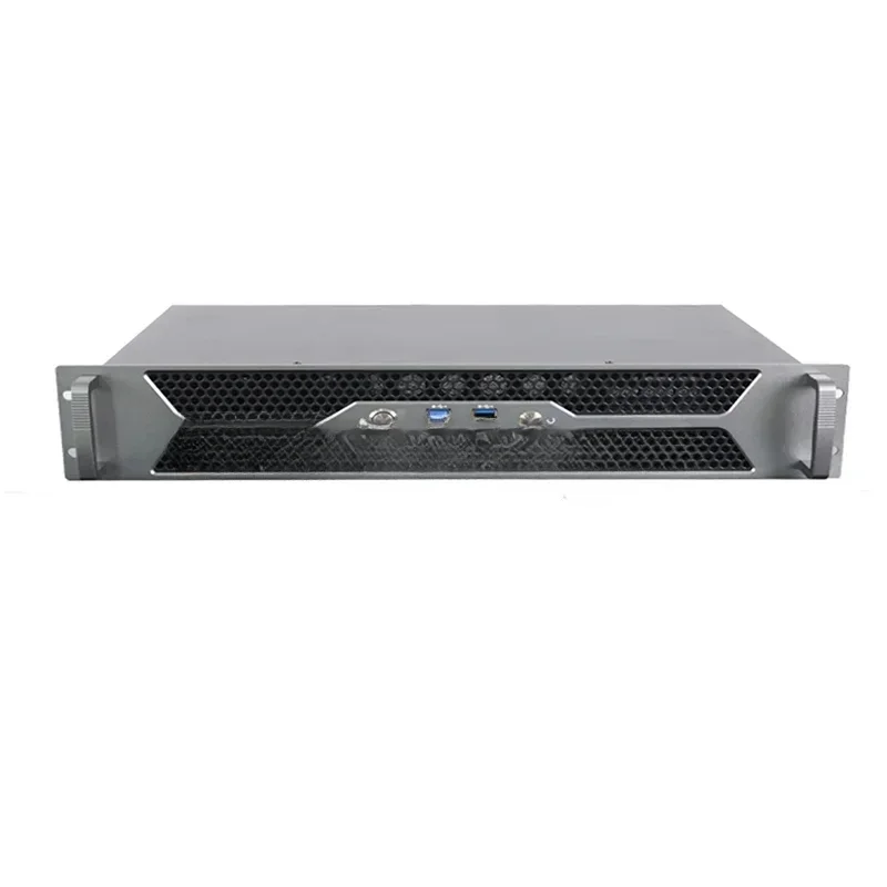 2U short body case with full hight PCIE *3 ITX MB support rack 2U chassis