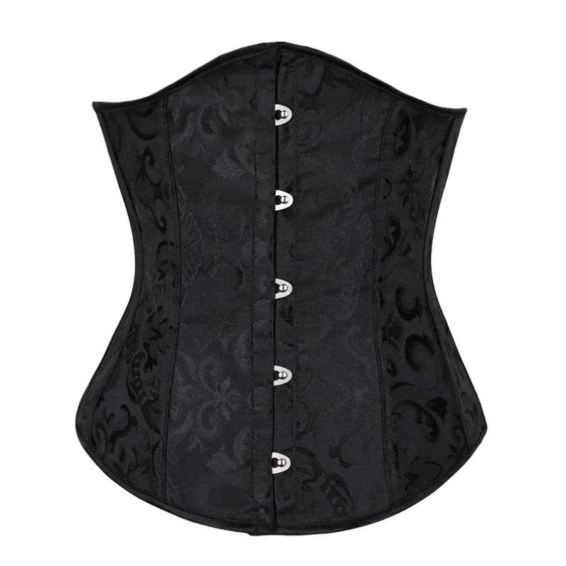 Underbust Corset Floral Push Up Boned Bustier Gothique Korsett For Women Front Busk Gorset Korse Sexy Women Gothic Corset