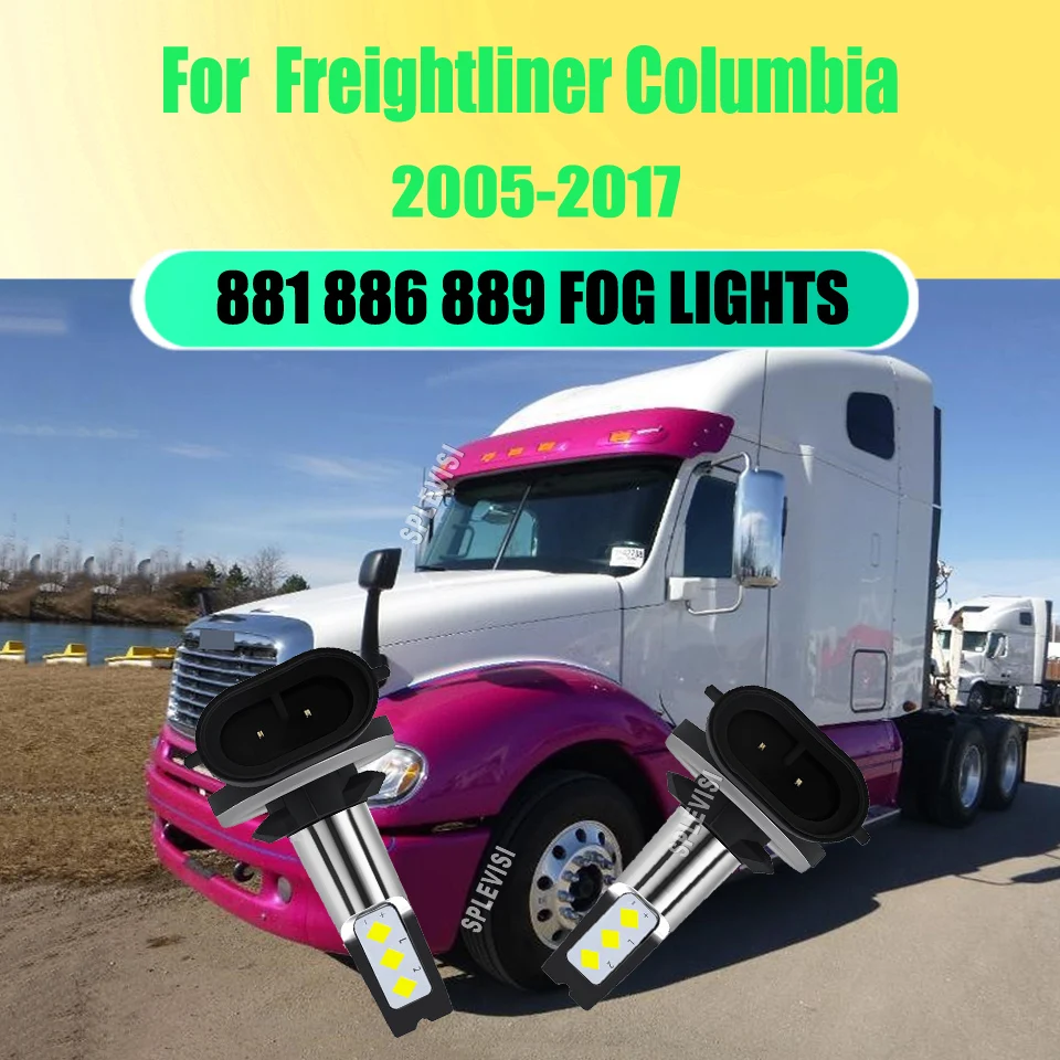 Advanced Design Optimize Heat Protection 881 Foglight LED Bulb For Freightliner Columbia 2005 2006 2007 2008 2009 2010 2011-2017