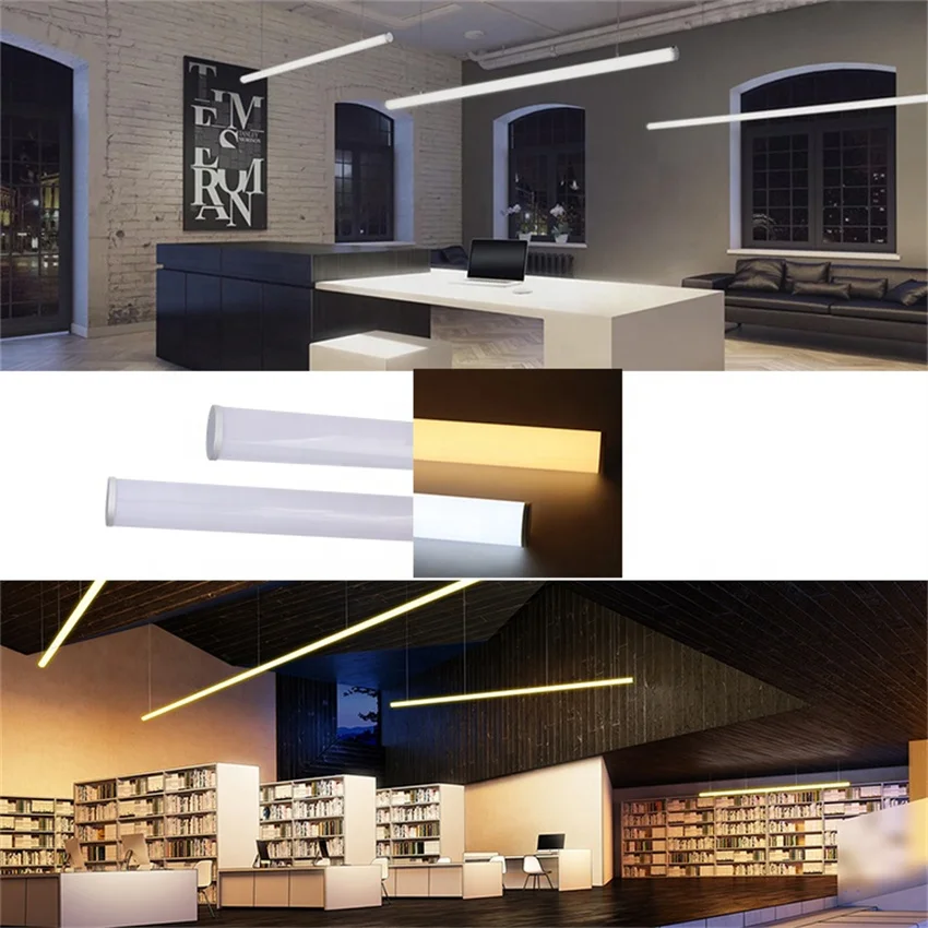 1m/pcs  High quality round aluminum channel diameter 30mm suspended aluminum LED profile for pendant linear light Housing