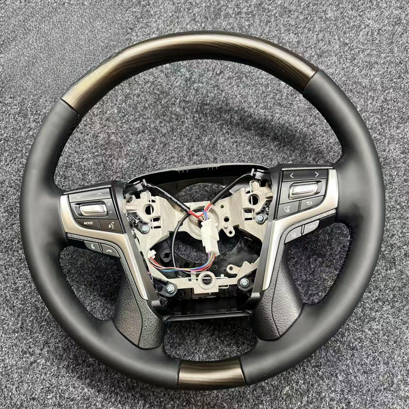 For Toyota Prado Land Cruiser LC Alphard 80 Series Hilux Land Cruiser Crown mahogany steering wheel assembly