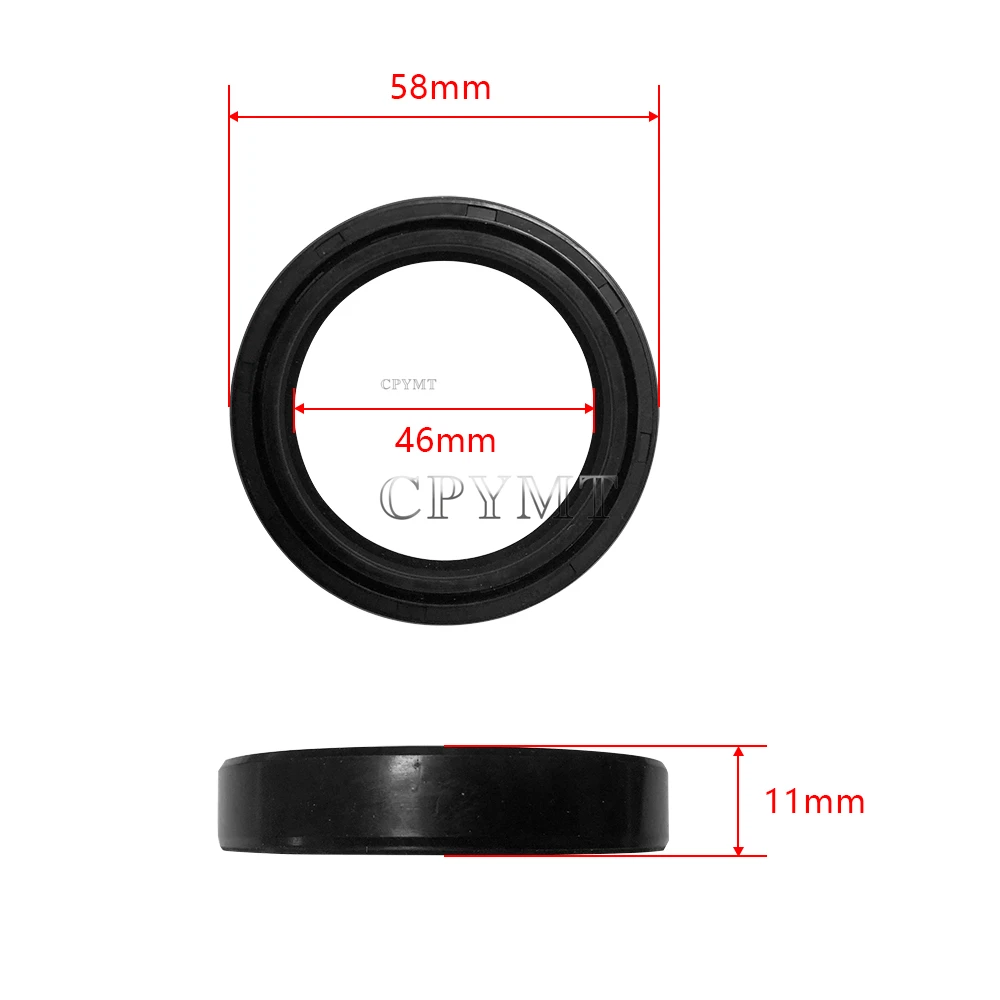 46X58X11 46 58 11 Front Fork Damper Oil Seal 46x58 Dust Cover Fit For HP4 13-14 RNINET 2014-2016 S1000 RR S1000RR EDS 2010-2015