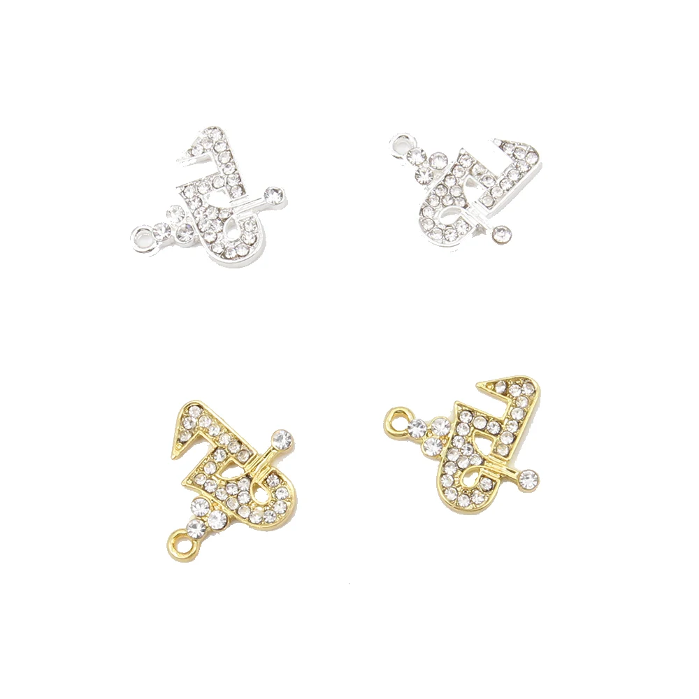 20/30/50pcs Small Baby Pin Charms For Kids Gold Silver Plated Mini Rhinestone Crystal Assyrian Traditional God Jewelry Charms