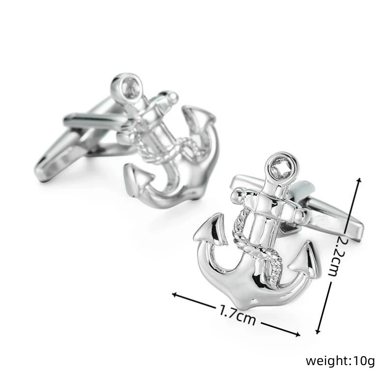 DY The new high quality brass anchor Cufflinks fashion Men\'s French shirt Cufflink Jewelry wholesale