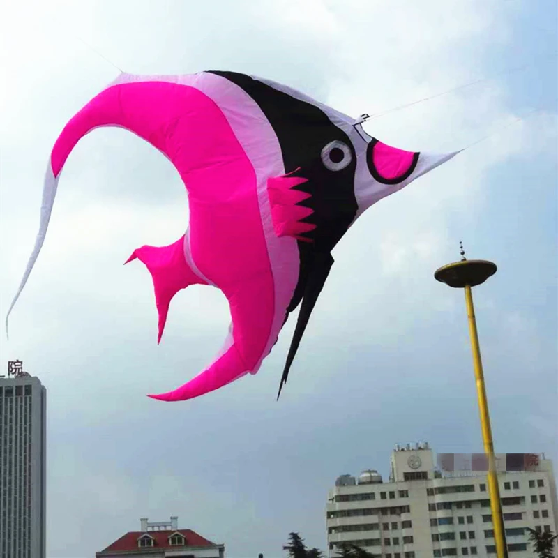 Fish kite flying soft kites professional parachute kite sports toys flying fabric game Inflatable toys kitesurf Rotary swivel