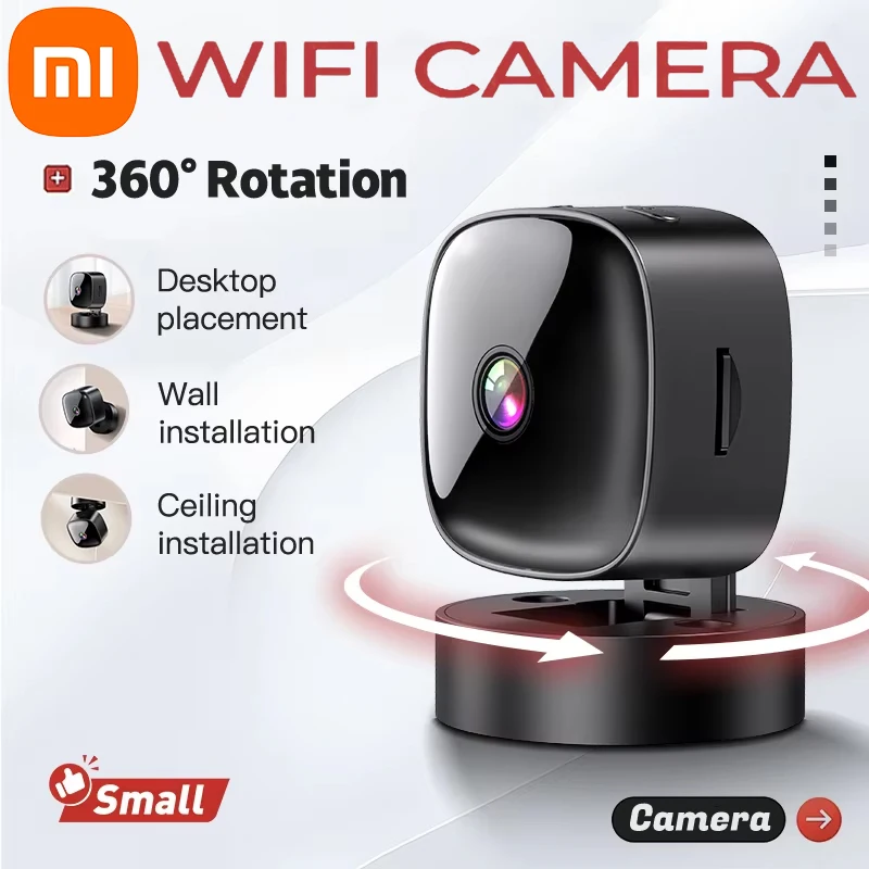 Xiaomi S1 Beveiligingsbewakingscamera 1080P HD WiFi Bewegingsdetectie Nachtzichtcamera 360 °   Draaibare babybeschermingscamera voor thuis