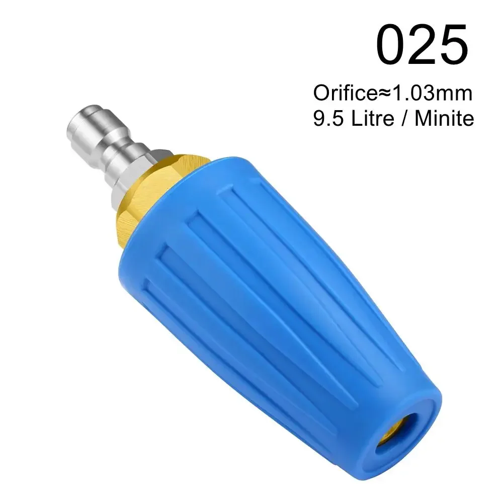 High Pressure Washer Cleaner Rotating Spray Turbo Nozzle 5000 PSI Max Rotating Pressure Washer Nozzle