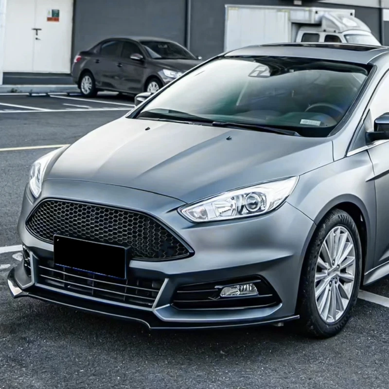 Car Front Bumper Grille for Ford Focus 2015 2016 2017 2018 Modified to ST Style Unpainted Bumper Body Kit